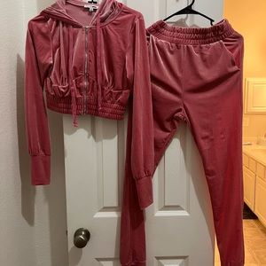 Fashion Nova Velour Tracksuit